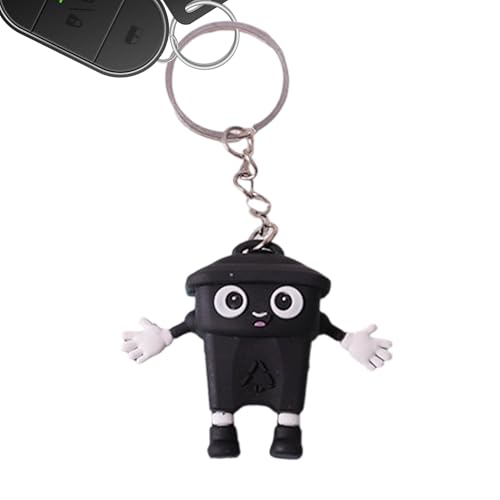 Yulokdwi Llaveros - Dije de Cubo de Basura para Bolso - Llaveros Colgante de Cubo de Basura,Para Mujeres Hombres Niños Mochila Monedero Cartera Espejo Retrovisor Coche Viaje Escuela Fiesta