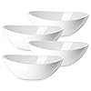 DOWAN 9" Porcelain Serving Bowls, Large Serving Dishes for Wedding Parties, 36 Oz for Salad, Side Dishes, Pasta, Oval Shape, Microwave & Dishwasher Safe, Good Size for Dinner Parties, Set of 4, White DOWAN 9" Porcelain Serving Bowls, Large Serving Dishes for Wedding Parties, 36 Oz for Salad, Side Dishes, Pasta, Oval Shape, Microwave & Dishwasher Safe, Good Size for Dinner Parties, Set of 4, White