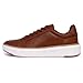 Nautica Men's Court Walking Shoes, Comfortable Vegan Suede Sneakers for Casual Fashion, Lace-Up Low-Top Loafer -Donley-Cognac 2-9.5
