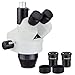AmScope SM-3T-54S-5M Digital Professional Trinocular Stereo Zoom Microscope, WH10x Eyepieces, 7X-45X Magnification, 0.7X-4.5X Zoom Objective, 54-Bulb LED Light, Single-Arm Boom Stand, 110V-240V, Includes 5MP Camera with Reduction Lens and Software