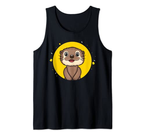 Cute Otter - Funny River Fish Sea Otter Lover Camiseta sin Mangas