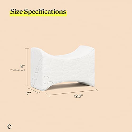 Coop Home Goods Knee Pillow For Side Sleeper, Adjustable Soft Orthopedic Pillow, Leg Pillow For Sleeping, Pregnancy Pillow Support, Sciatica, Back, Hip And Joint Pain Relief, With Washable Cover #TOP5