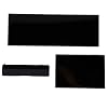 Wii Console Replacement Dust Door, 3 in 1 Repair Part Slot Cover for Nintendo GameCube, NGC Conrtroller/NGC Memory/SD Slot Lid-Black