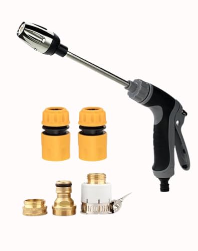 Nettoyeur Haute Pression Aquoxis, 15 Fois Plus Puissant Nettoyeur Haute Pression Aquoxis avec Raccords Et Réservoir De Mousse,Rotation À 360° pour Trois Modes De Pulvérisation,Installation Facile (A)
