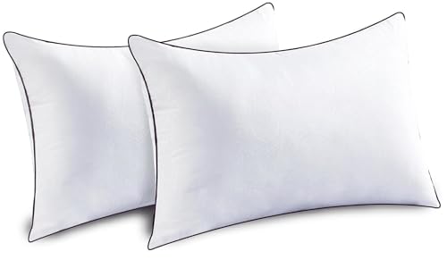 Standard Size Set of 2 Bed Pillows, Cooling and Supportive