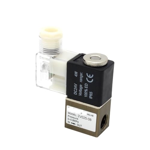 Électrovanne 2V025-08 24V DC pour automatiser le soufflage et les vérins
