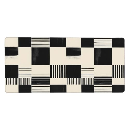 Grand tapis de souris de jeu bords cousus imprimé abstrait de qualité