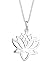 Produktbild Elli Halskette Elli Damen Halskette mit Lotusblüten Symbol Talisman Blume Blüte in 925 Sterling Silber