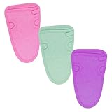 Erioctry 3PCS Reusable Bathing Shower Mittens Soft Back Rubbing Gloves Exfoliating Body Wash Massage Spa Mitt for Adult and Kids Family (Color Random)