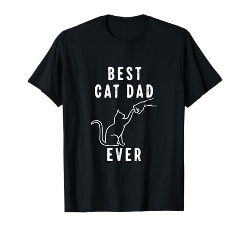 Best Cat Dad Ever Cat Daddy Paw Fist Bump Meow T-Shirt