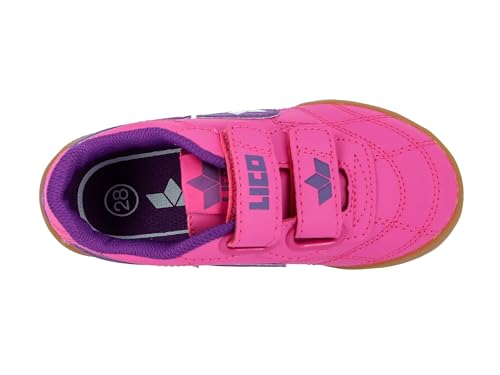 Lico Bernie V Unisex Kinder Multisport Indoor Schuhe, Pink/ Lila/ Weiß, 31 EU