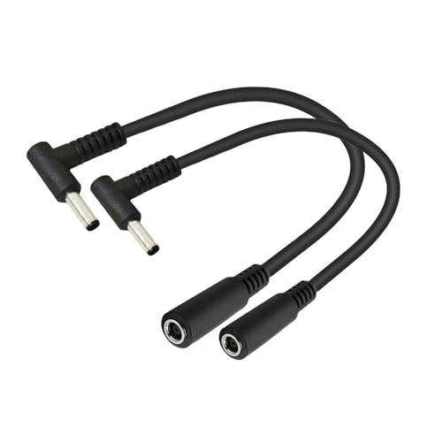 Seadream DC Power Extension Cable, 4.5mm x 3.0mm Male to Female Connector, Right Angle Adapter, 2pack 6inch