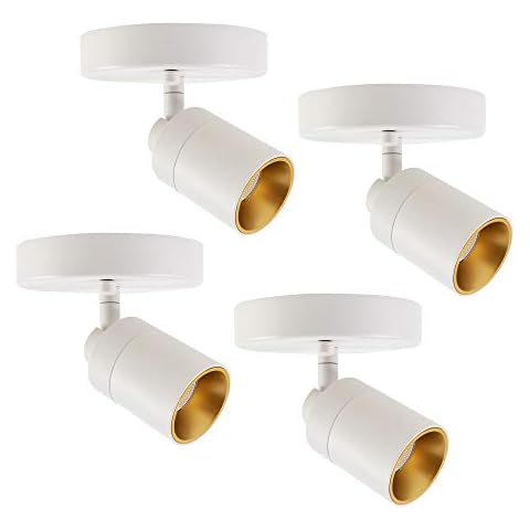 VidaLite Shura - White Integrated LED Spot Lights w/ Adjustable Heads, Fully Rotatable Ceiling Lights, 3000k, 490 Lumens - 4 Pack Cover