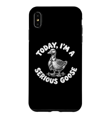 Today I'm A Serious Goose - �ʔ������t�Ŕ���ȃm�x���e�B �X�}�z�P�[�X iPhone XS Max �p