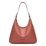 Montana West Hobo Bag Purse for Women Slouchy Casual Shoulder Handbags Purses Soft Vegan Leather Purse Tote Bag Everyday Work Ladies Red MWC-614BDY