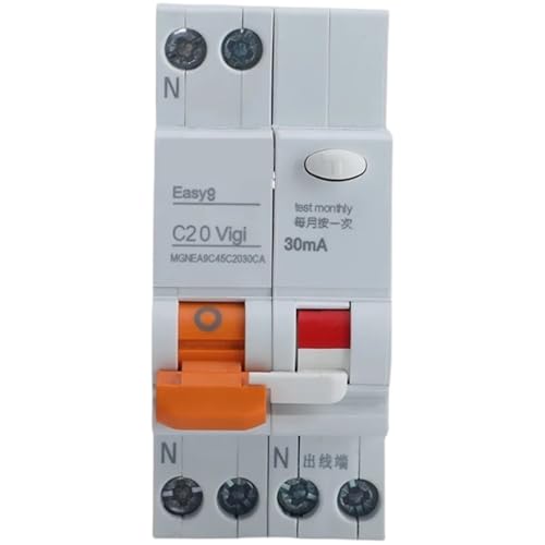 Disjoncteur de fuite EA9C45 1P+N 16A double câblage tableau électrique maison