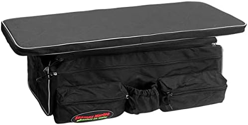 Seamax Universal Inflatable Boat Bench Seat Cushion and Detachable Seat Bag with Sunlitec 3-Layers Fabric and Reflective Edges (Size A - 30" for 230-260 Boats)