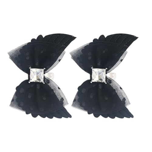 Bowknot Wing Shape Shoe Charm Rhinestones Bowknot Clip on Charm for Women High Heel Wedding Sneakers Trainers Footwear Charm