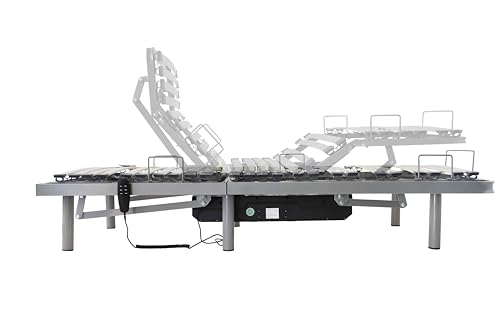 PEPE Mobility Bed Frame, Single Size, Bed Base Head & Foot Incline, 6 Legs, Remote Control, Medical Geriatric for Elderly and Disabled, Made in Europe