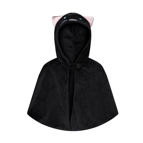 Disfraz para niña gato Halloween con capa con capucha miniatura 1