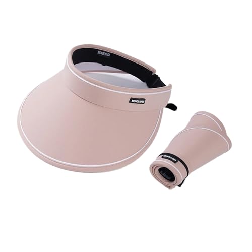 Chapeau d'été à large bord vide visière soleil femme taille S anti UV visage