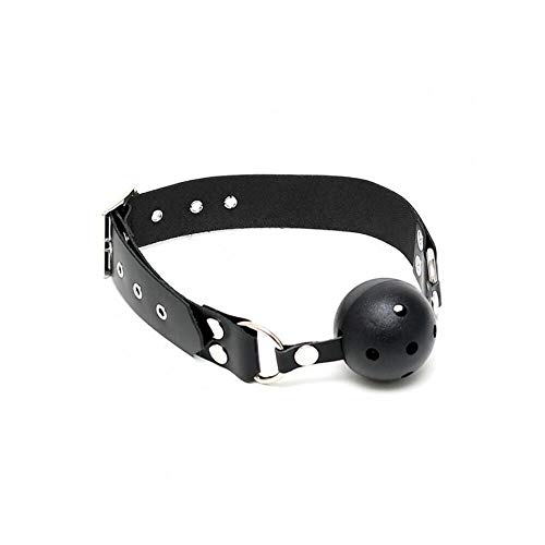 Bâillon avec boule Rimba noir accessoire fétichisme taille unique