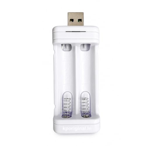 Image of USB 1.2V AA AAA Ni-CD NiMH 2 Slot Battery Charger with LED Indicators, Charge 2 Batteries At a Time