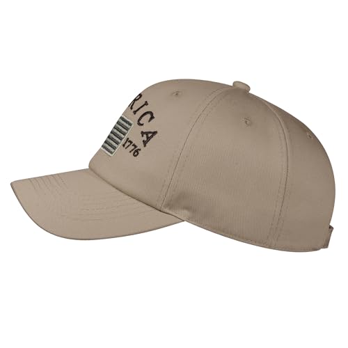 Image of IIN American Flag Baseball Cap for Men Women Low Profile USA Army Tactical Operator Military Plain Dad Hat