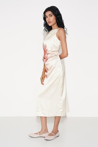 Image of Annabelle by Pantaloons Women's Polyester Classic Midi Dress
