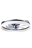 FancyMay Smart Ceiling Fans with Light and Remote 6-Speed & Dimmable LED, Alexa/APP Home Voice Control, App, Reversible Airflow, App Timer, for Bedroom（Black）