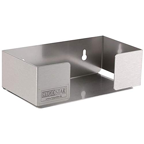 HygoClean Spenderhalter für Mundschutz Edelstahl 19,5x10,3x6,5cm
