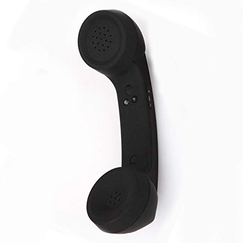 Retro Telephone Handset, Bluetooth Cordless Mobile Phone Radiation Proof Telephone Handset Usb Handsets For Cell Phones(Black) #TOP1
