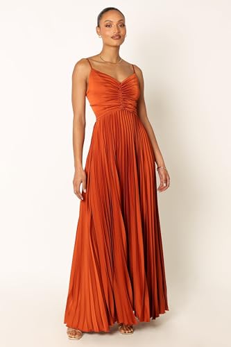 Image of Petal & Pup Women's Naira Pleated Maxi Dress