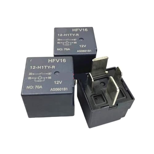 Relé automoción HFV16 12-H1TY-R coche 12V 70A interruptor de 4 pines para elevadores