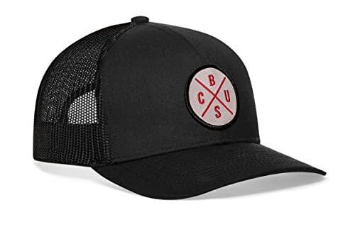 Image of HAKA State City Trucker Hat for Men & Women, Adjustable Baseball Hat, Mesh Snapback, Sturdy Outdoor Black Golf Hat