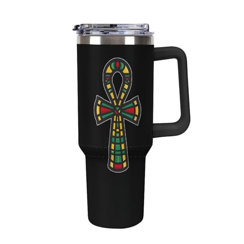 Taza de viaje egipcia Rastafari de 40 onzas, una botella de agua versátil para hombres y mujeres