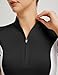 FitsT4 Sports Womens Short Sleeve Equestrian Shirts UPF50+ Horse Riding Shirts Breathable Rider Tops Half Zip Black S