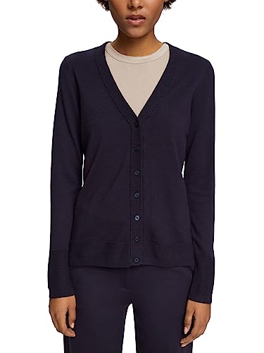 ESPRIT Damen 993EE1I301 Strickjacke, 400/NAVY, L