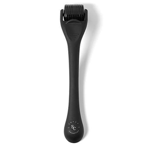 Microneedle Derma Roller for Men and Women, Facial Beard Hair Growth, Grooming Kit, Microneedling for Body and Face, 0.25 mm Titanium Micro Needle Dermaroller, Microdermabrasion Cosmetic Instrument