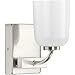 Progress Lighting Moore Collection Brushed Nickel One-Light Bath