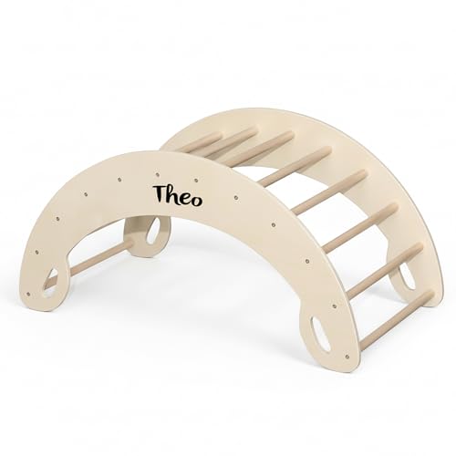 Mainely Personalisierbarer Holz-Kletterbogen Rocker – Wippe &...