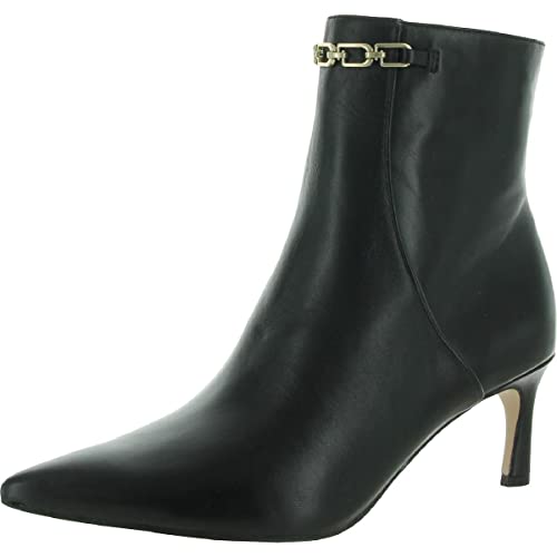 Naturalizer Womens Frida Leather Pointed Toe Ankle Boots Black 7