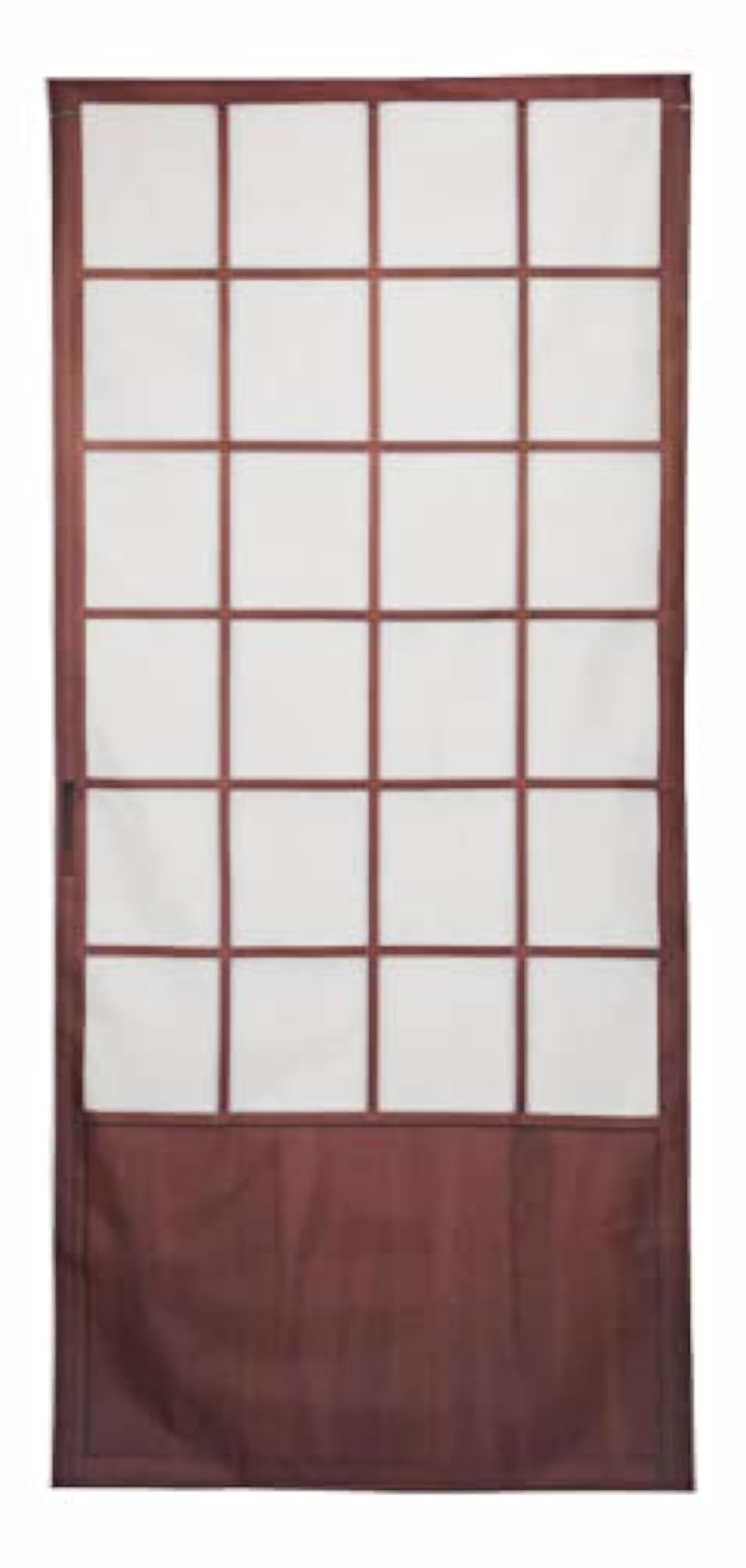 Japanese Doorway Curtain, Long Shoji Design