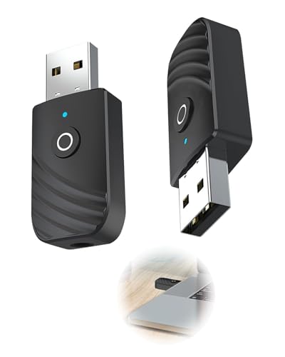 Adaptateur Bluetooth TV 2 en 1, Émetteur/Récepteur Audio Bluetooth 5.0, Jack 3,5 mm + Alimentation USB, pour TV, Voiture, Enceinte et Casque Bluetooth, Lot...