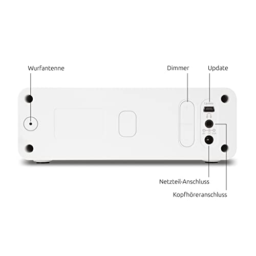 Radio-réveil DAB+ écran réglable blanc pour ne plus rater le matin - 2