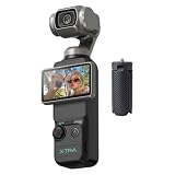 Xtra Muse with Mini Tripod Combo, Vlogging Camera with 1'' CMOS & 4K/120fps Videos, Pocket Camera with 3-Axis Gimbal Stabilizer, Fast Focusing,Digital Video Camera for Photography, Digital Camera