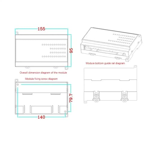 Module d'entrée de commutation 24DI 8AI avec acquisition de données Ethernet et RS485 pour PLC
