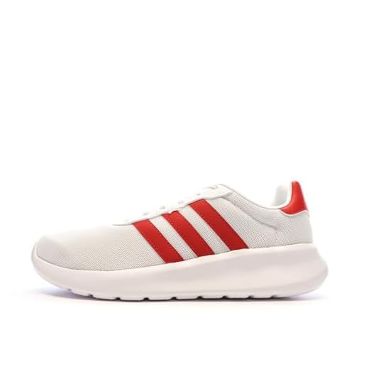 adidas Zapatillas Blancas/Rojas Hombre Lite Racer 3.0, rojo, 42 2/3 EU