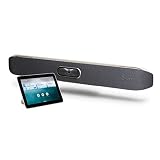 Poly - Studio X50 (Polycom) con controller touch TC8 - Barra video e audio 4K - Sistema di conferenza per sale riunioni di medie dimensioni - Funziona con team, zoom e altro