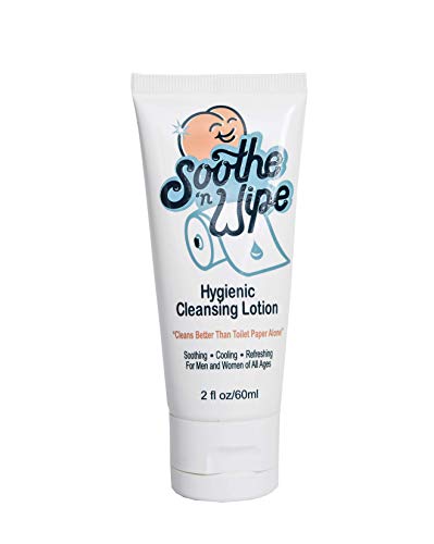 Soothe 'N Wipe 2 Oz Wipe Hygienic Cleansing Lotion, Flushable Wipe Alternative With Aloe & Moisturizers, Toilet Paper Moistener For Clean, Soft & Smooth Bum, Butt Cleaner, Sanitizing Lotion For Bathroom #TOP1